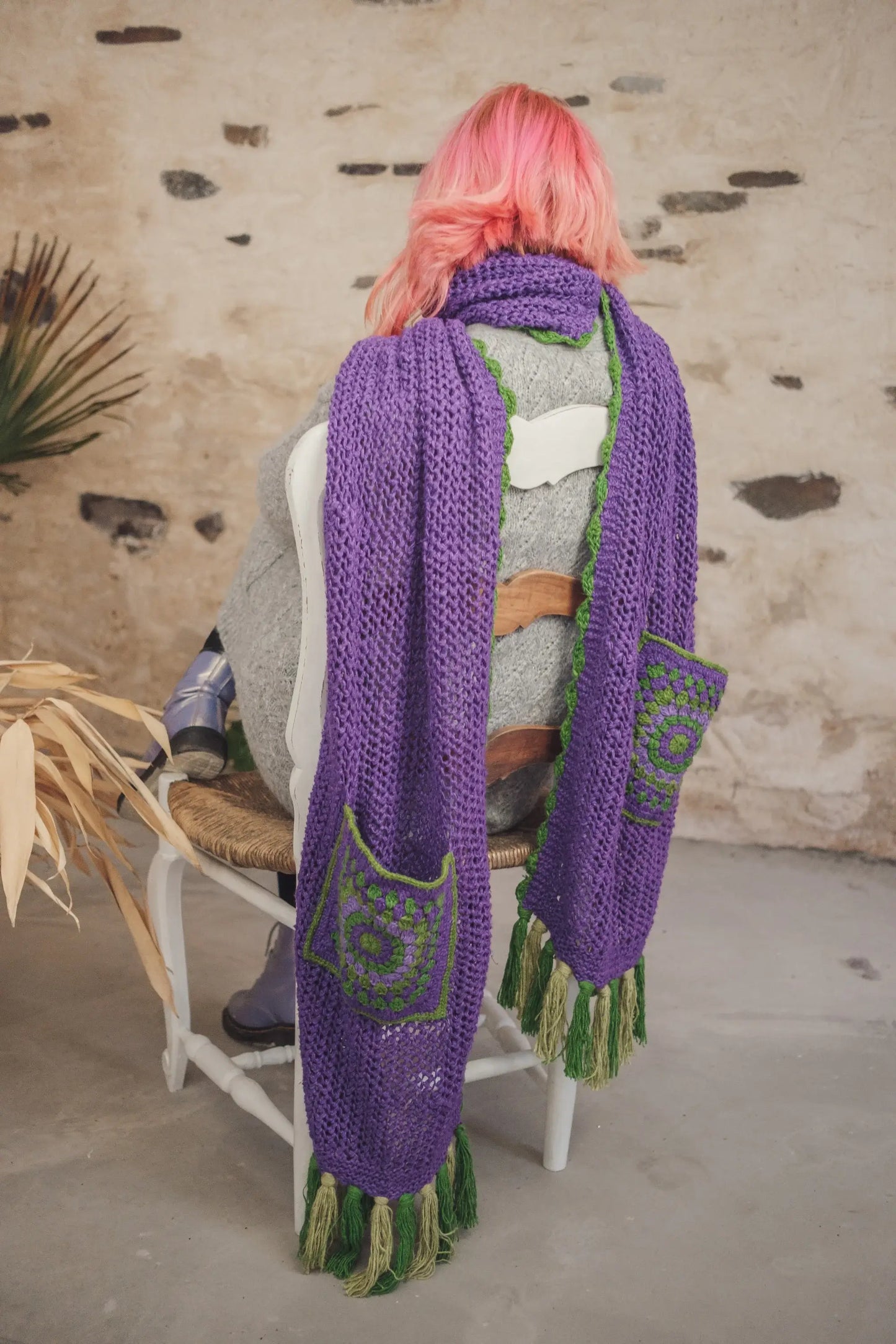 Seher Eri Silk Pocket Scarf (Peace Silk)