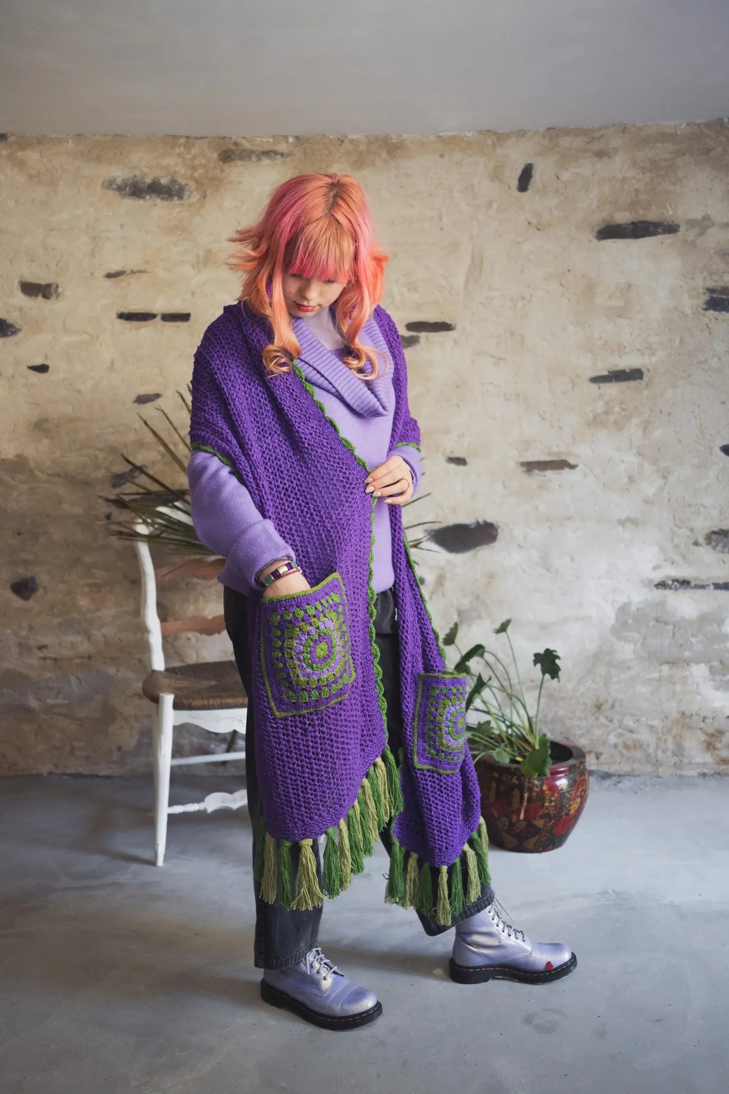 Seher Eri Silk Pocket Scarf (Peace Silk)