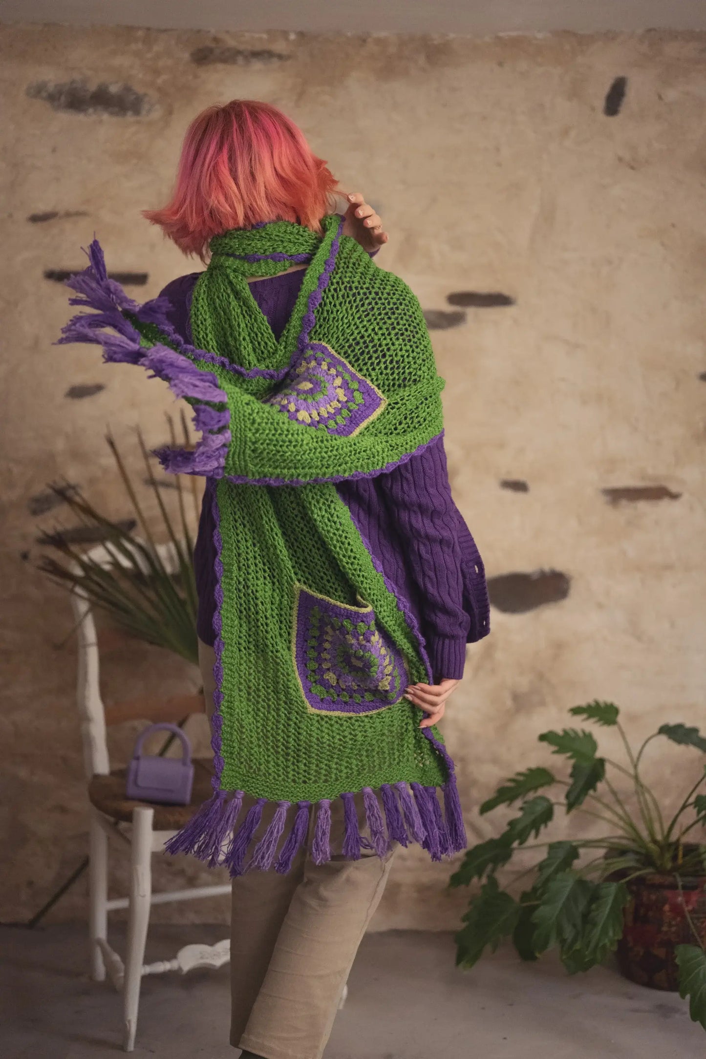 Seher Eri Silk Pocket Scarf (Peace Silk)