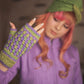 Vaadi Eri Silk Crochet Mittens (Peace Silk)