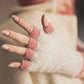 Kafal Fingerless Fringed Gloves