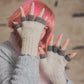 Kafal Fingerless Fringed Gloves