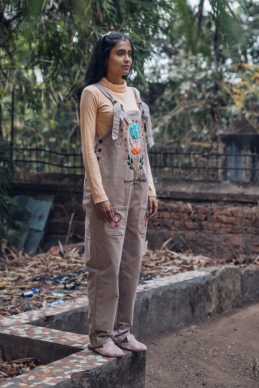 Organic Cotton Corduroy Bhoomi Dungaree