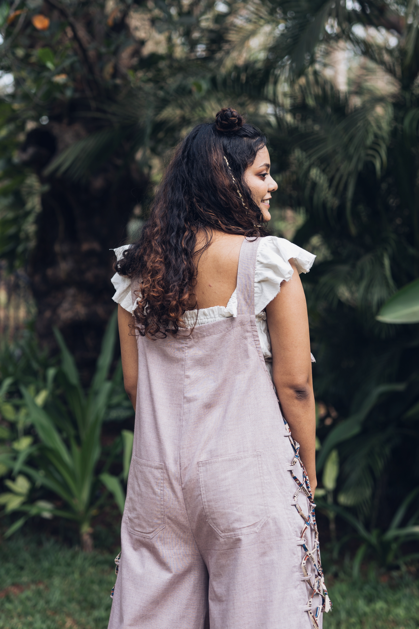 Handloom Cotton Maya Palazzo Dungaree