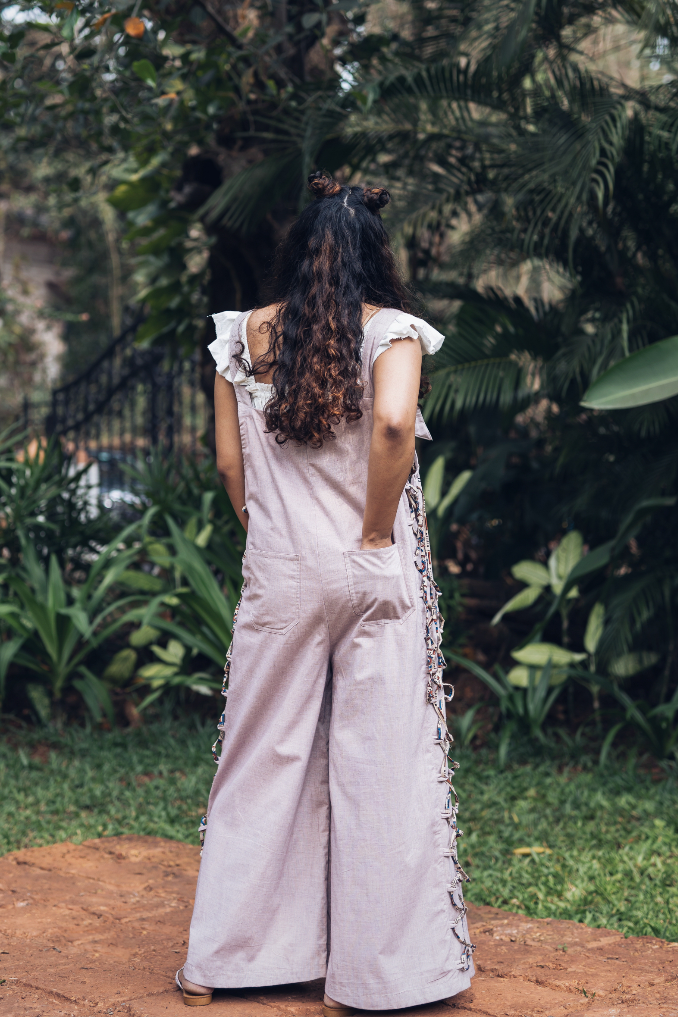 Handloom Cotton Maya Palazzo Dungaree