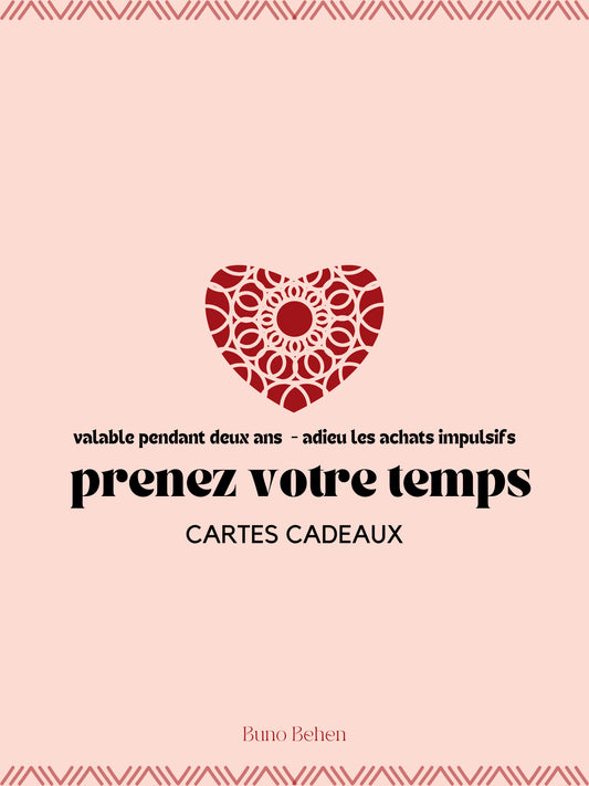 Buno Behen Gift Card (French Text)